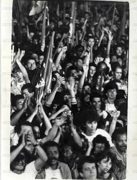 Lançamento da candidatura “Lula Presidente” (PT) nas eleições de 1989 (São Bernardo do Campo-SP, 1989). / Crédito: Roberto Parizotti.