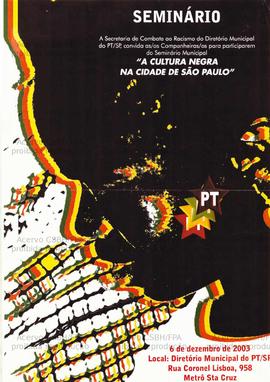 Seminário a cultura negra na cidade de São Paulo (São Paulo (SP), 06-12-2003).