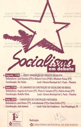 Socialismo em debate  (São Paulo (SP), 17-28/06/0000).