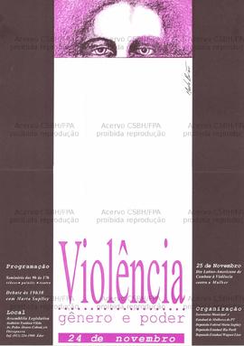 Violência, gênero e poder (São Paulo (SP), 24/11/0000).