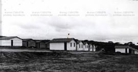 Construção de casas para os desabrigados nas Malvinas (Icapuí-CE, data desconhecida). / Crédito: ...