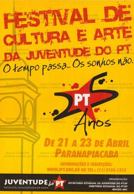 Festival de Cultura e arte da juventude do PT (Paranapiacaba (SP), 21-23/04/0000).
